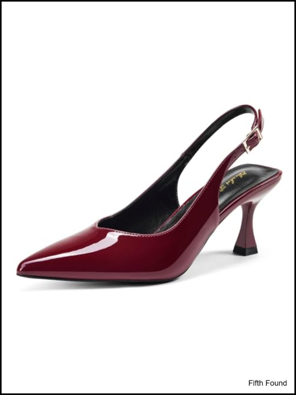Kitten Heel Slingback Pumps 3 Inch Pointed Toe Dressy Wedding Party Shoes